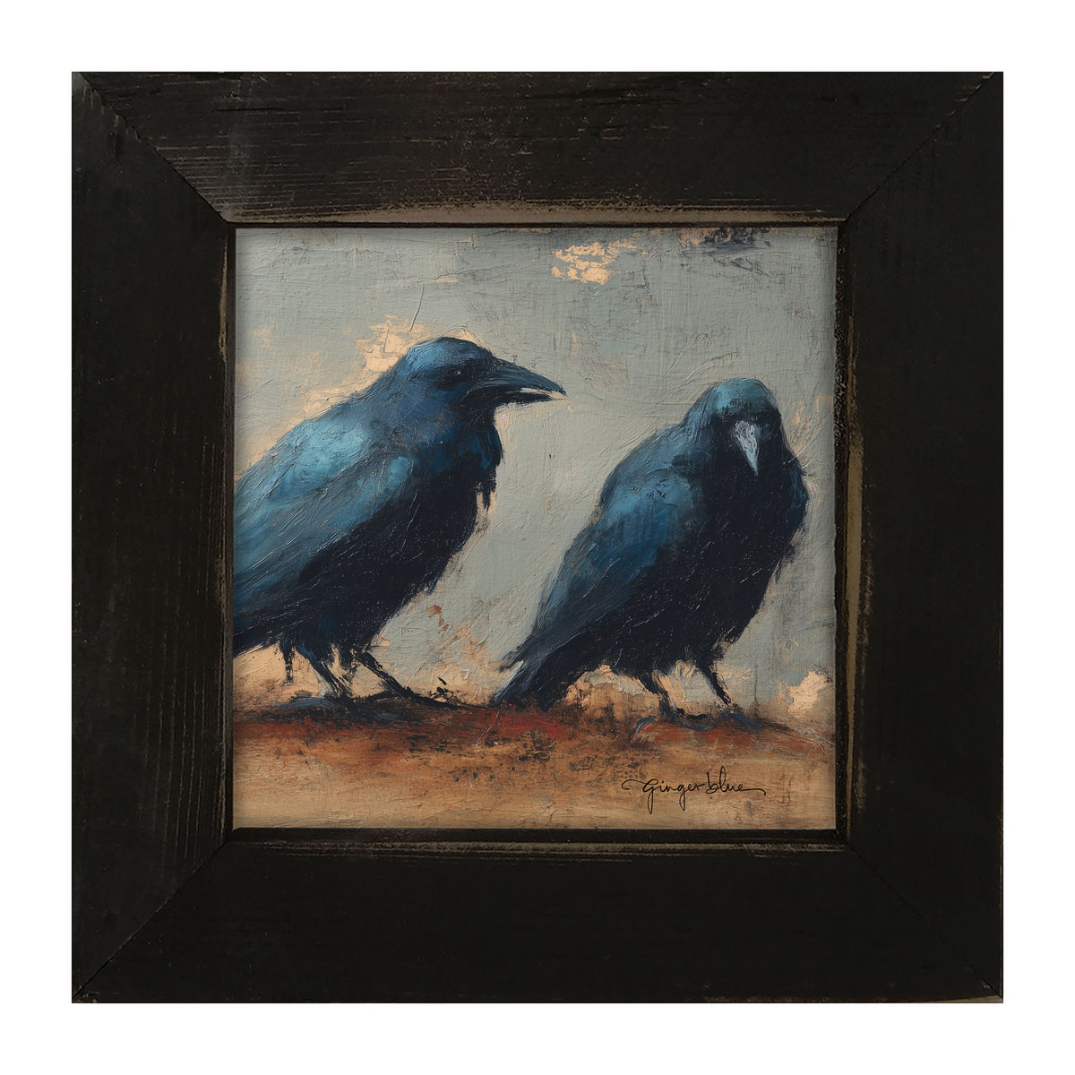 Two Crows - Framed Art