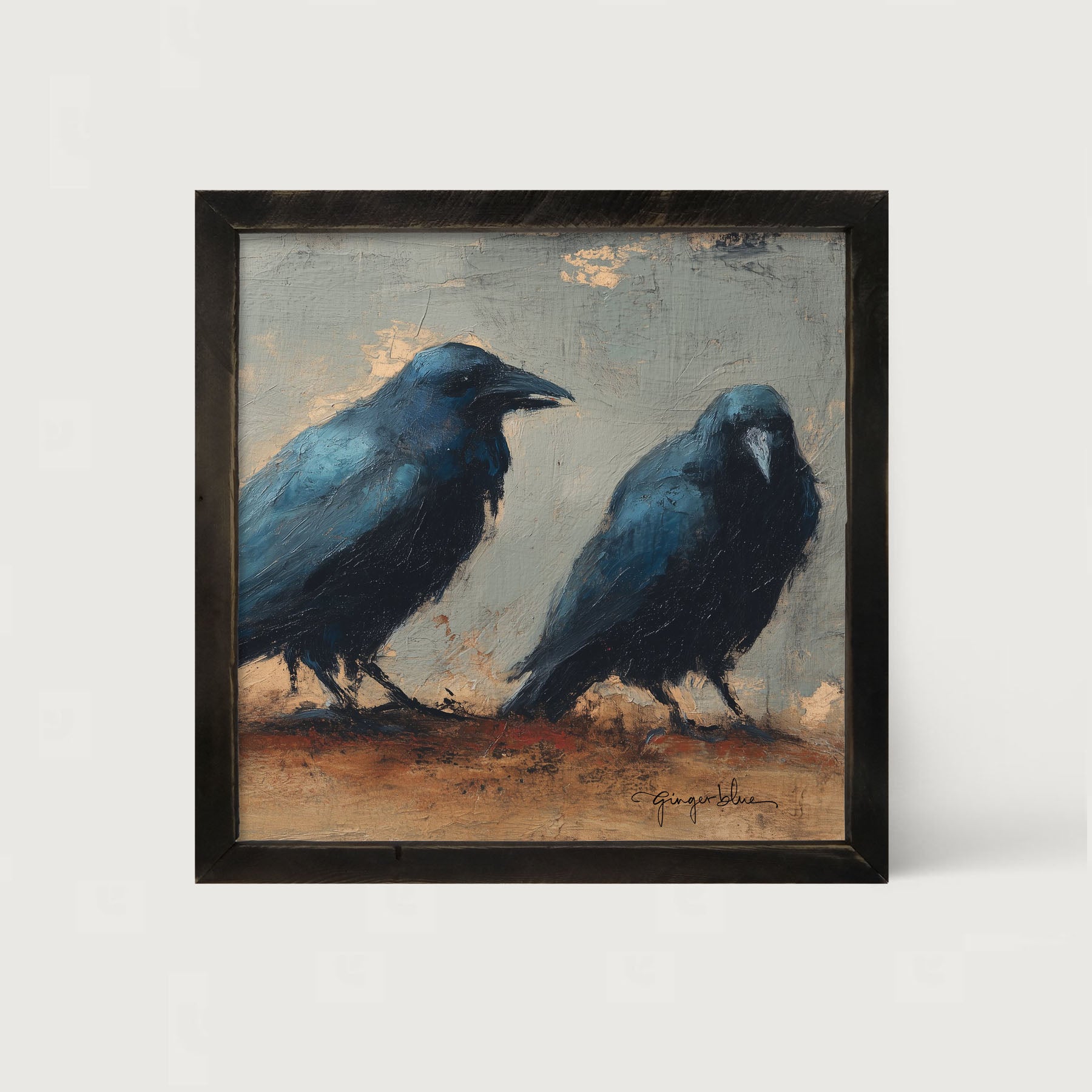 絵画 BLU-ZONE 2021/Crow Two Crows