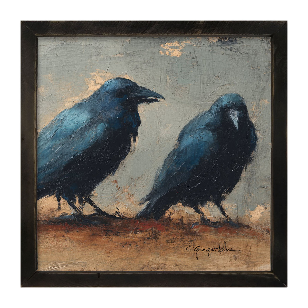 Two Crows - Framed Art