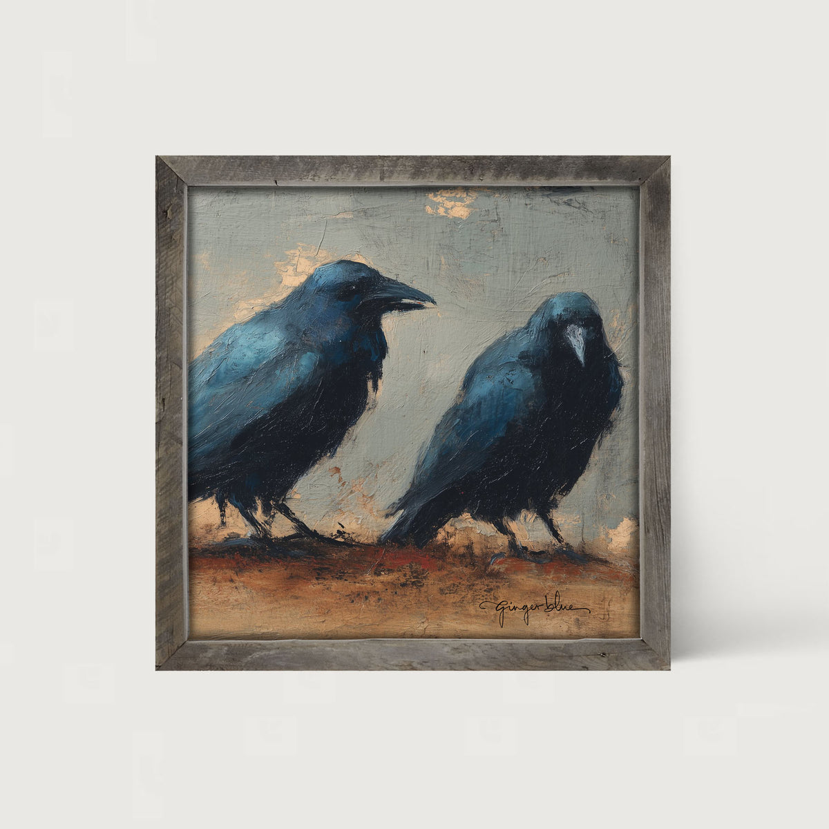 Two Crows - Framed Art