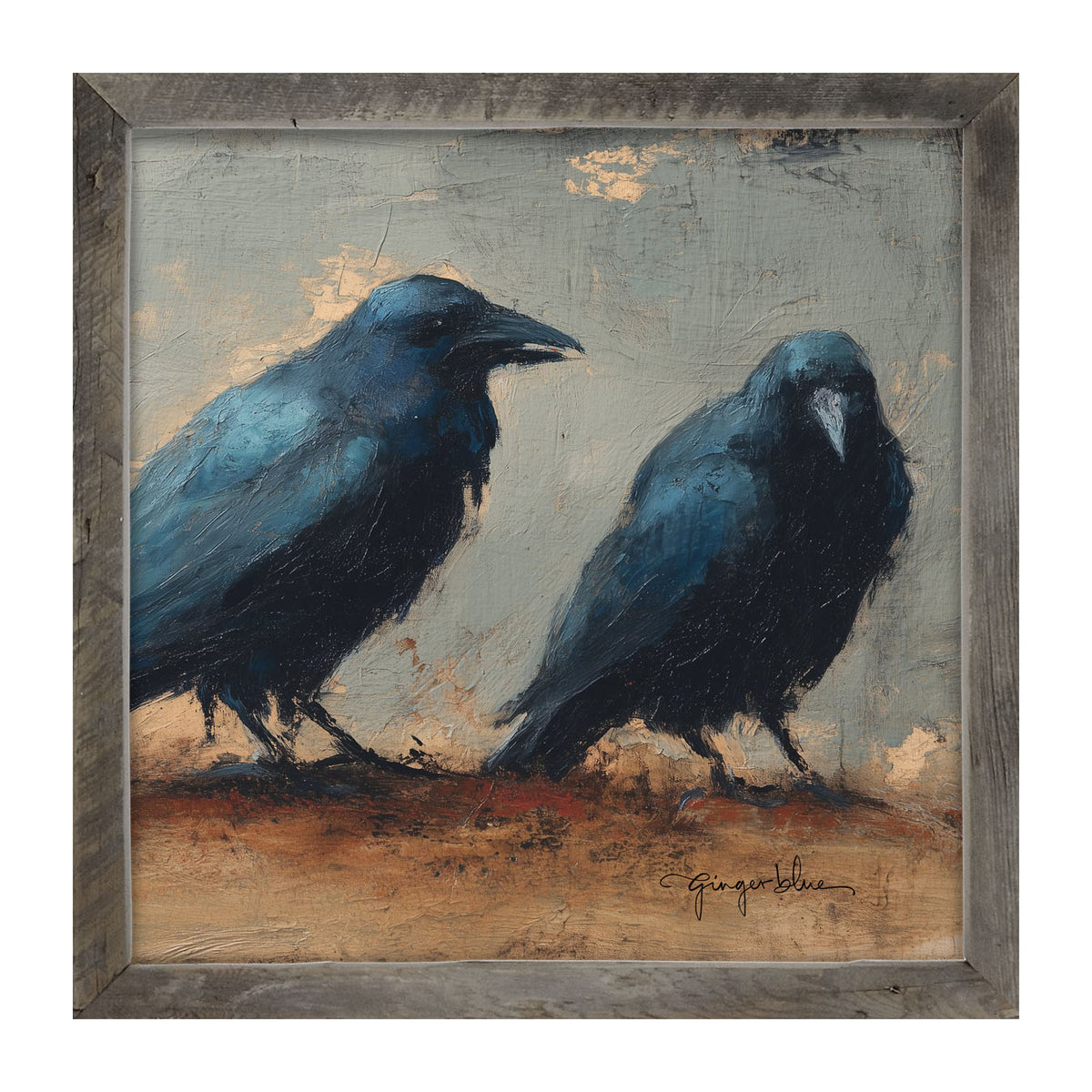Two Crows - Framed Art