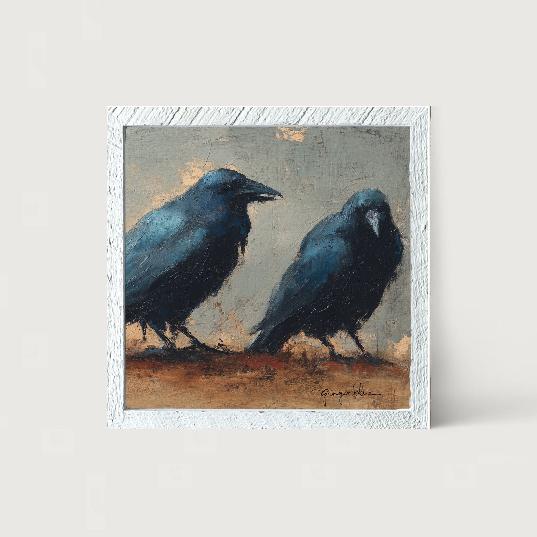 絵画 BLU-ZONE 2021/Crow Two Crows