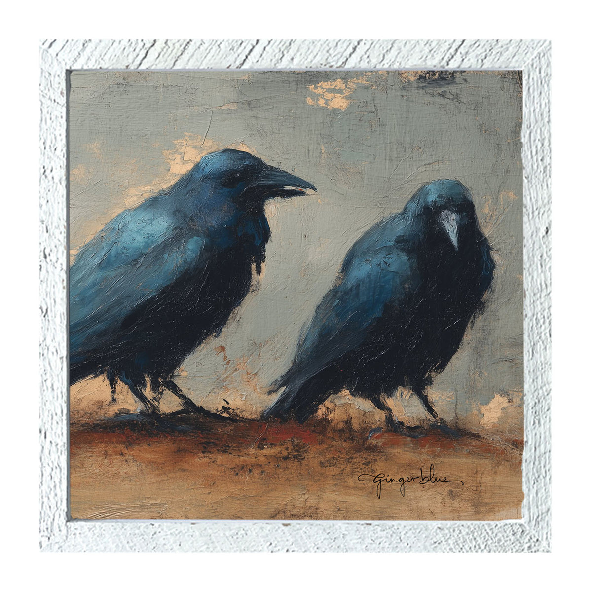 Two Crows - Framed Art