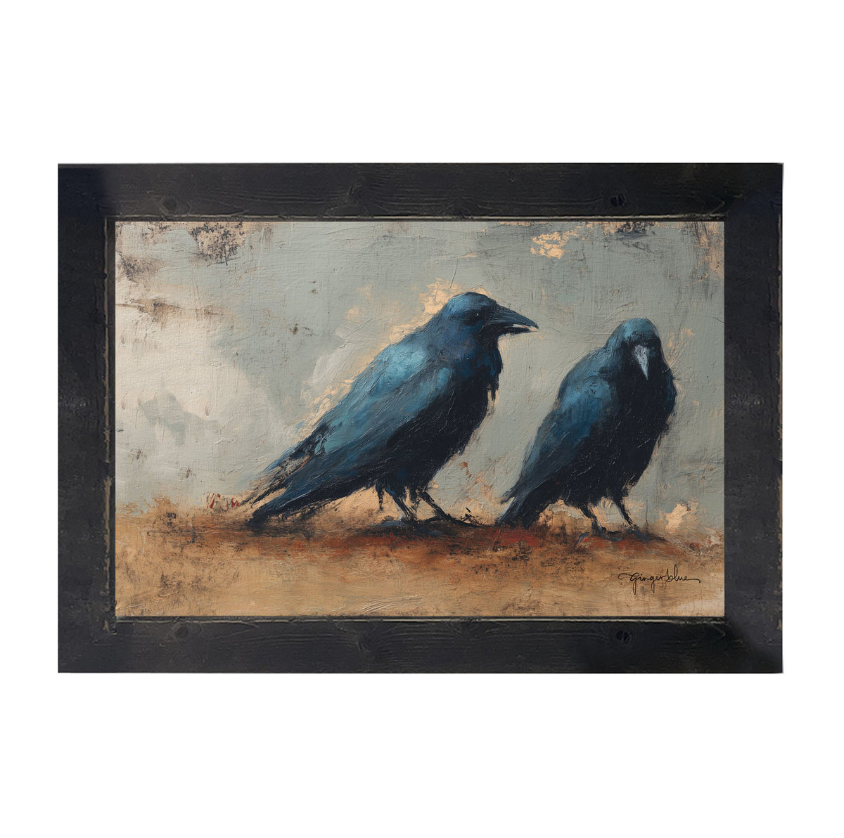 Two Crows - Framed Art