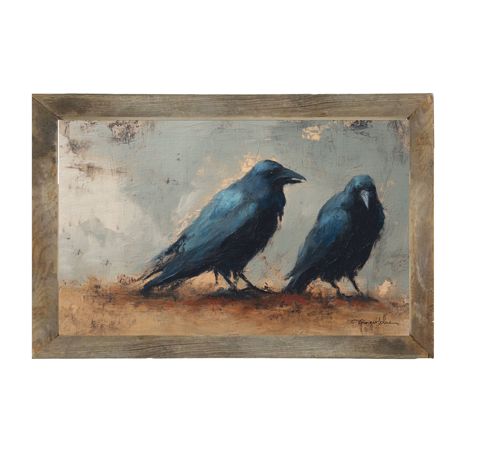 Two Crows - Framed Art