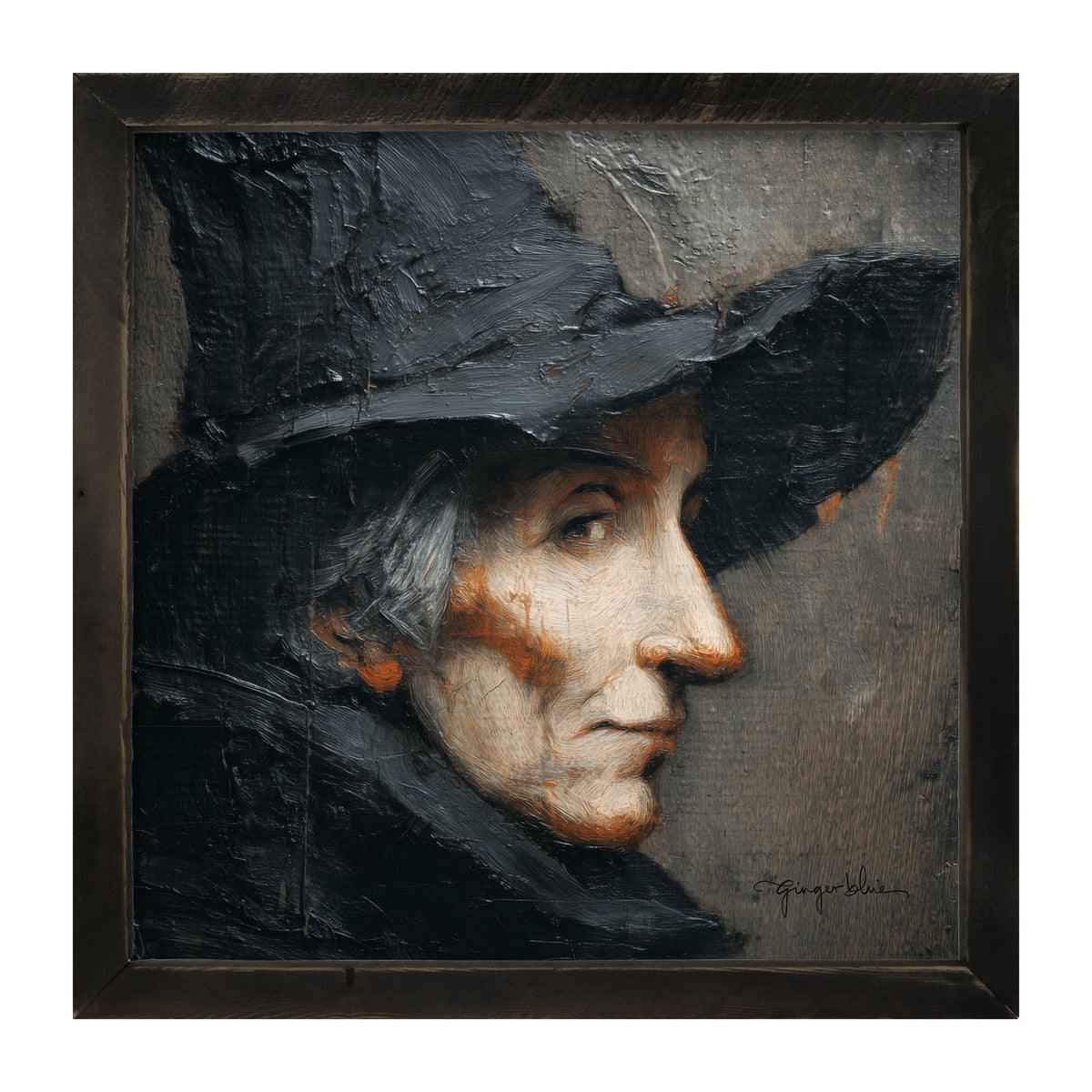 Witch Portrait - Framed Art