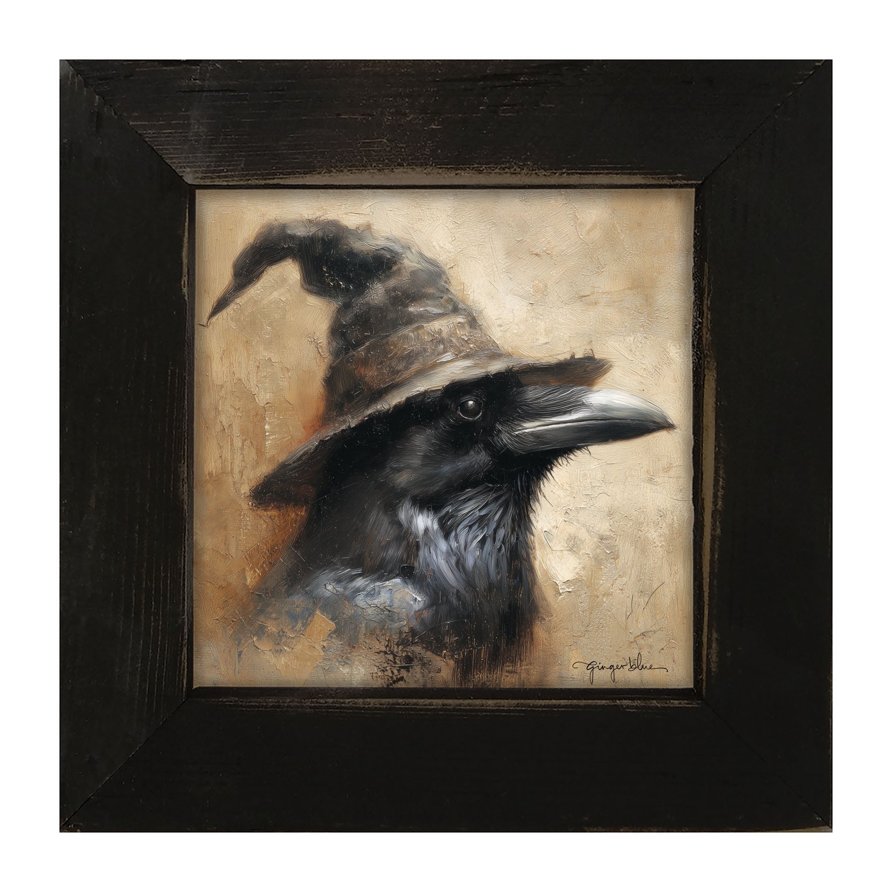 Witch Hat Crow - Framed Art