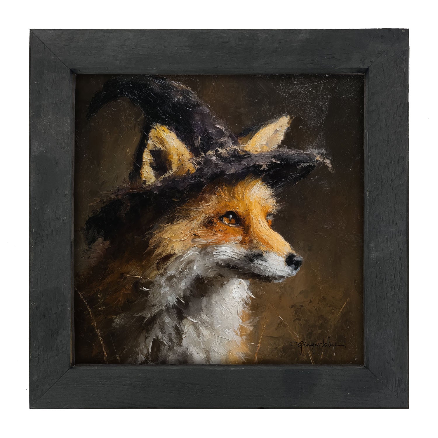 Witch Hat Fox - Framed Art