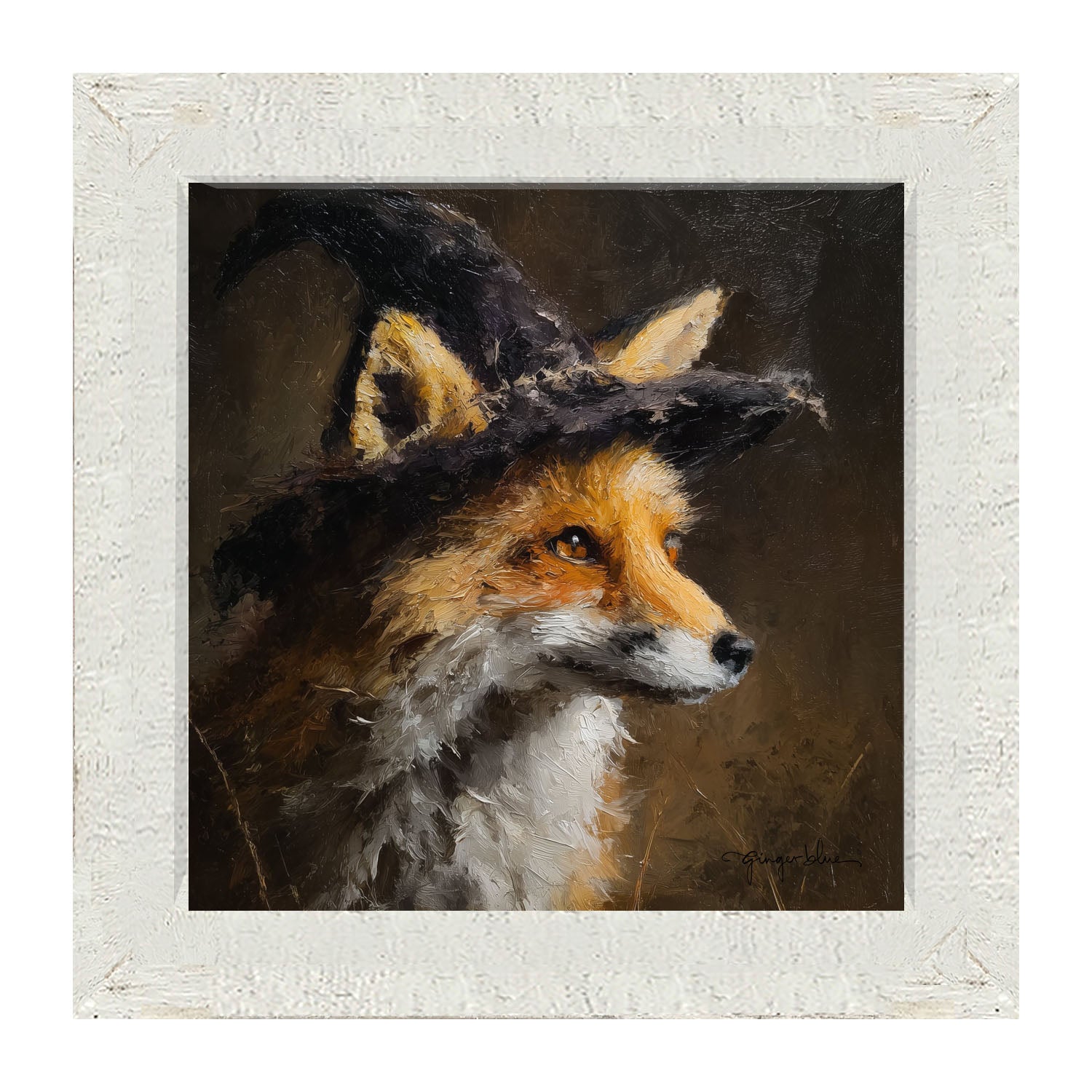 Witch Hat Fox - Framed Art