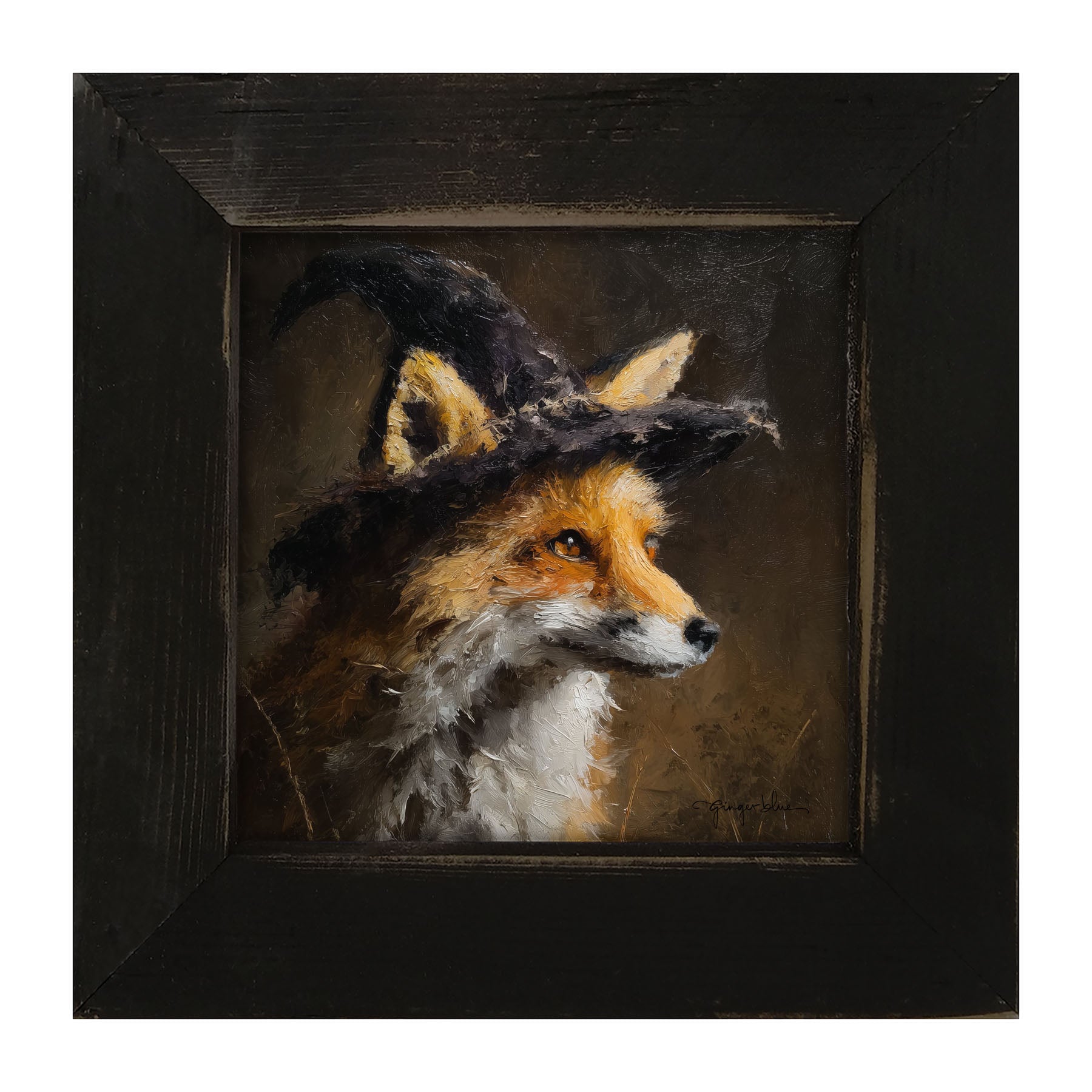 Witch Hat Fox - Framed Art