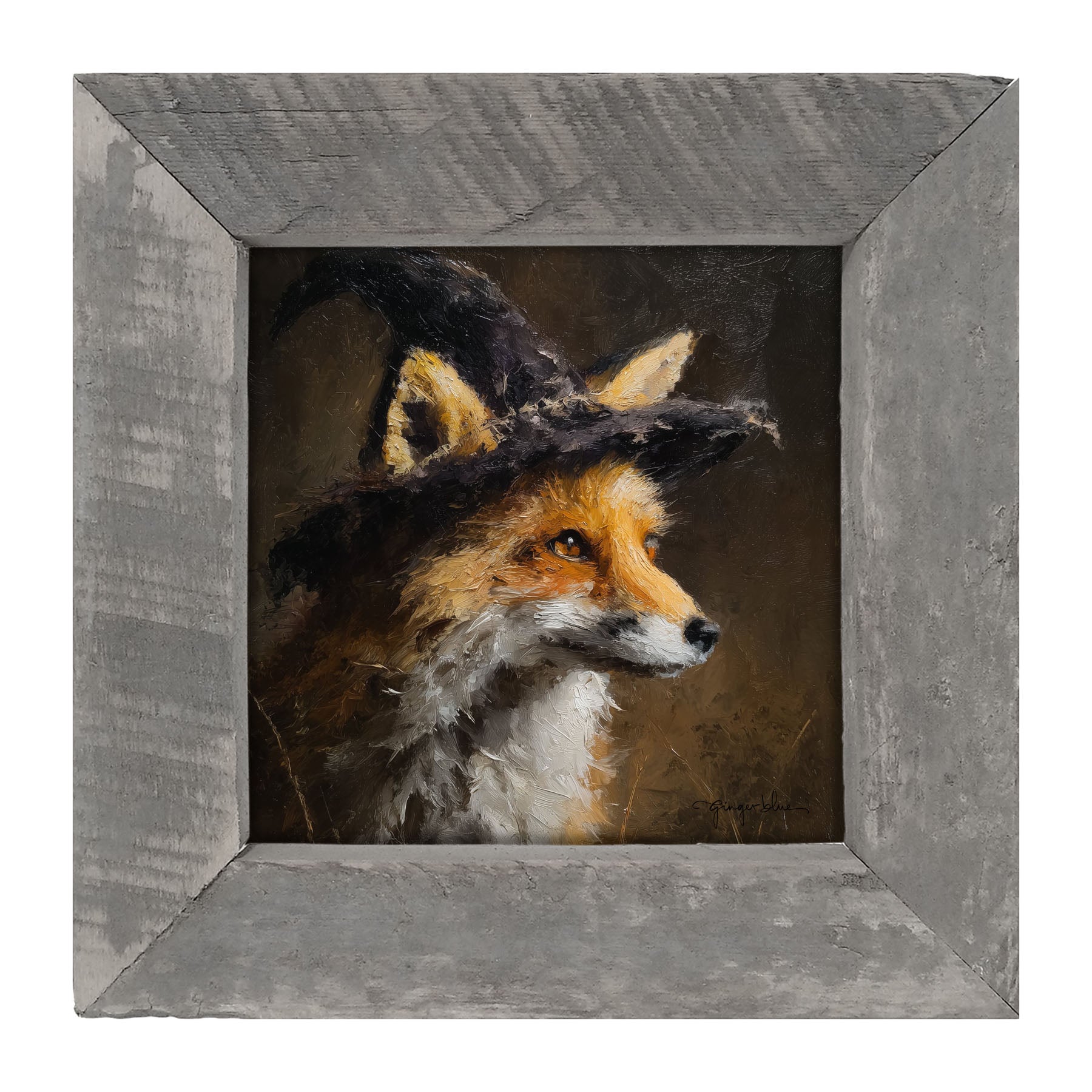 Witch Hat Fox - Framed Art