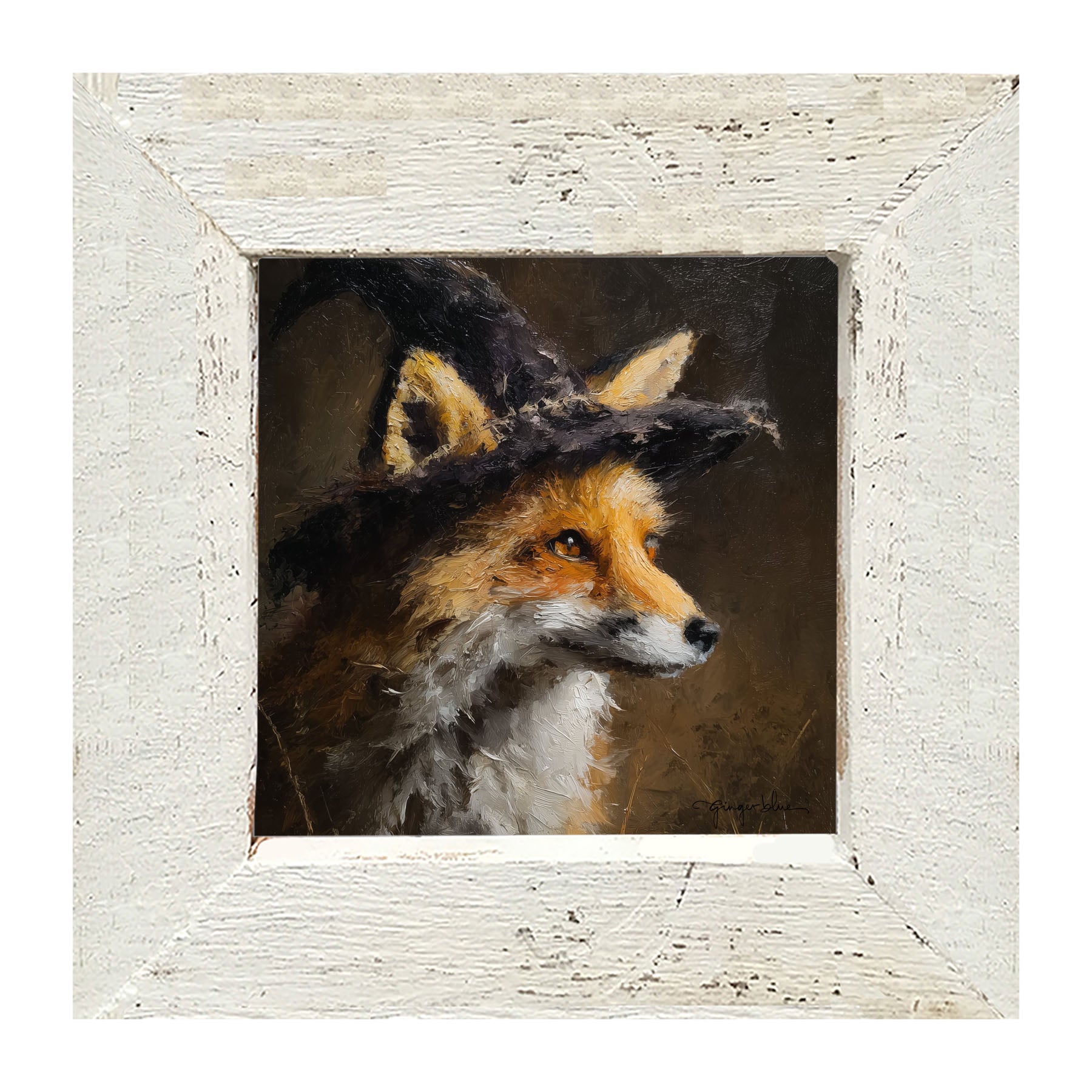 Witch Hat Fox - Framed Art