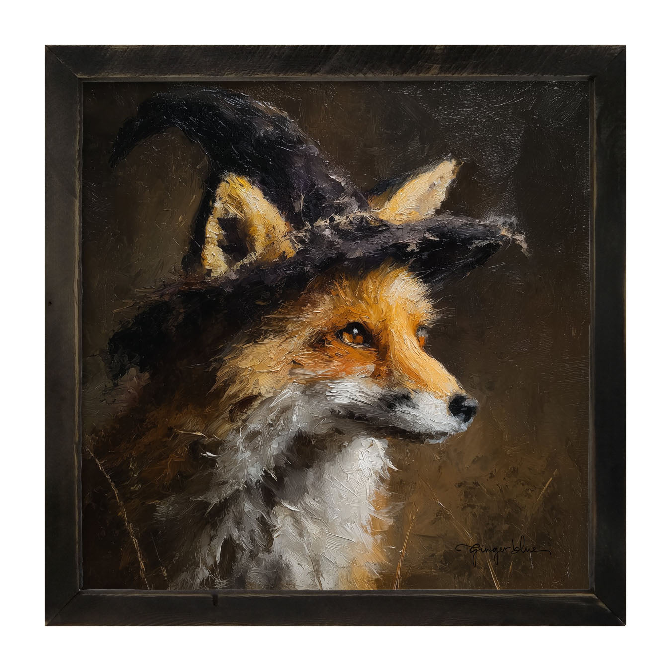 Witch Hat Fox - Framed Art