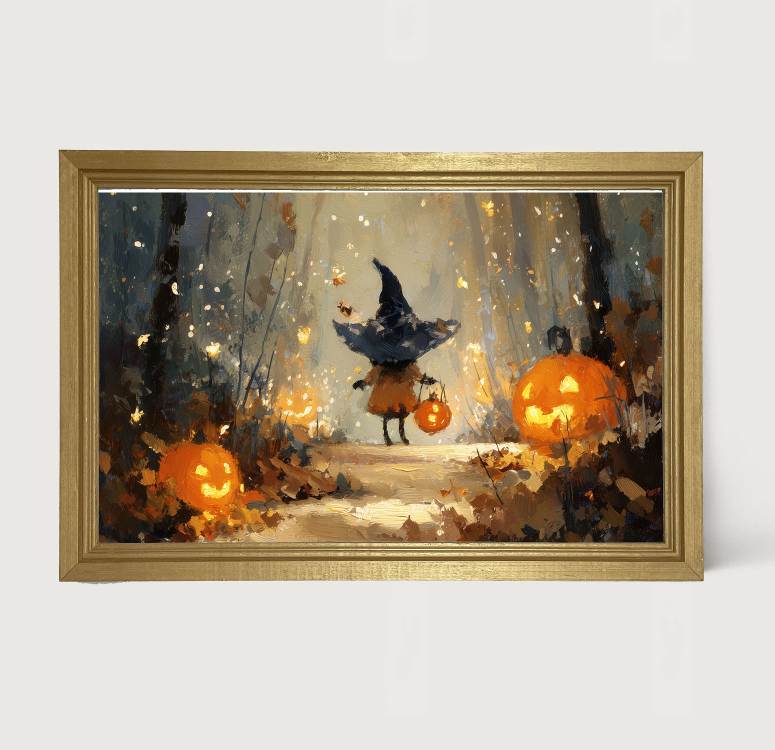 Halloween Friends - Witch on Forest Path
