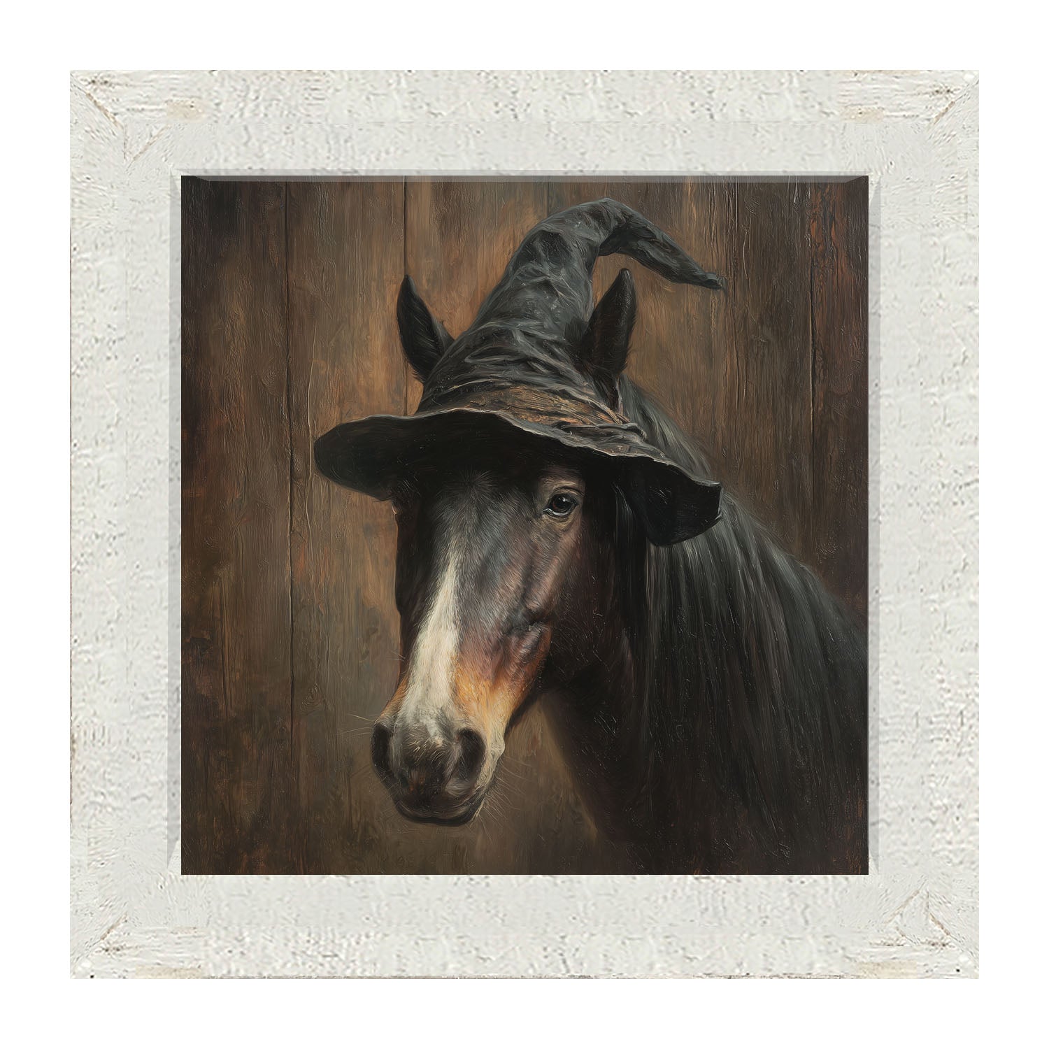 Witch Hat Horse - Framed Art