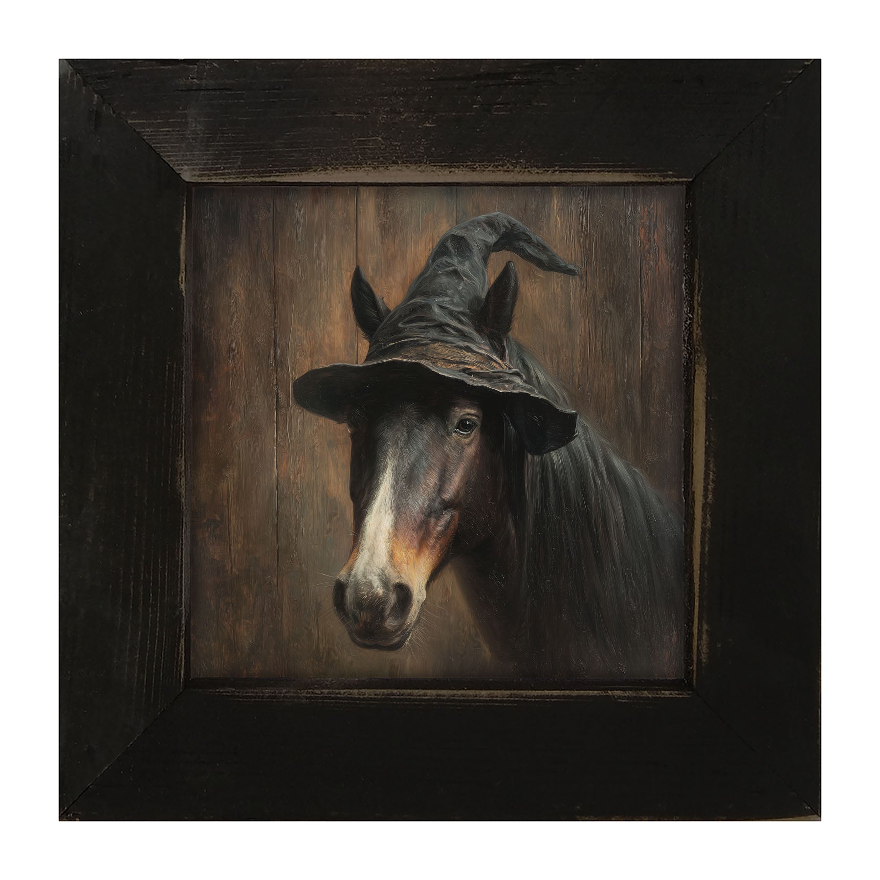 Witch Hat Horse - Framed Art