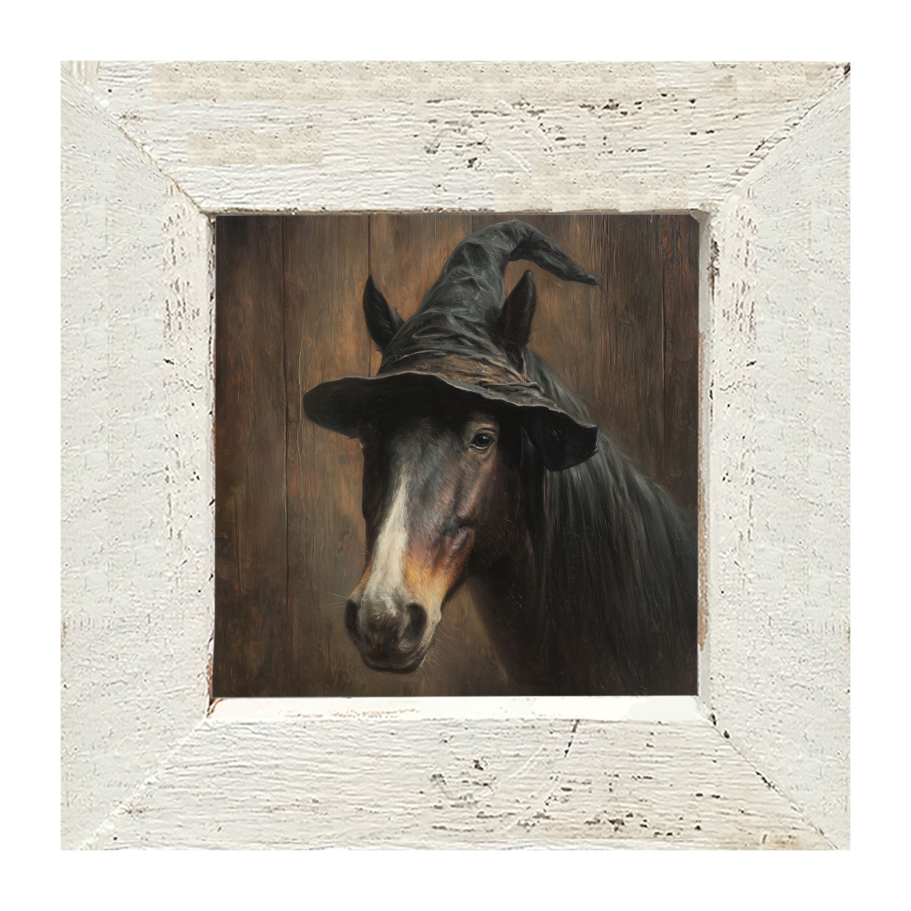 Witch Hat Horse - Framed Art