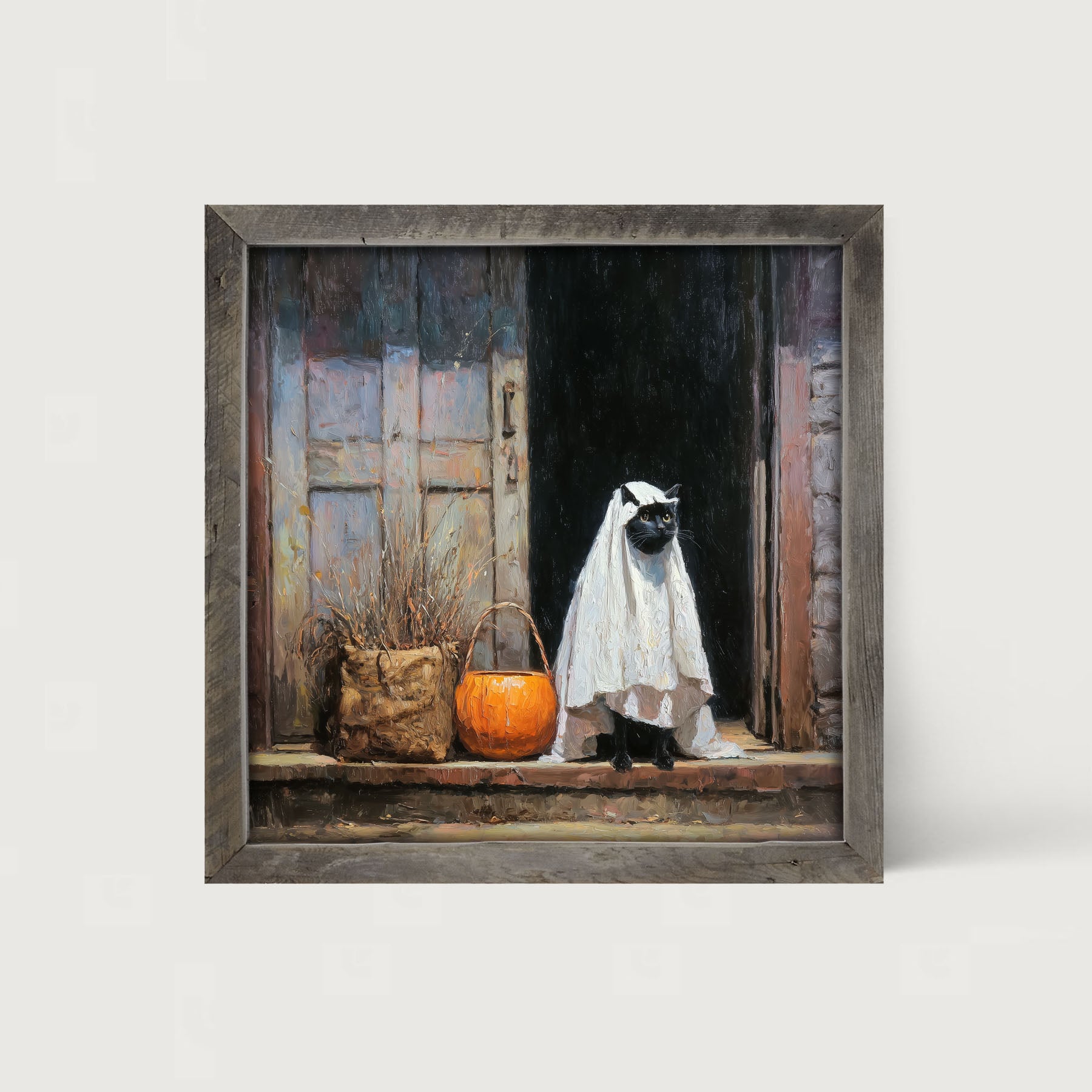 Trick or Treating Pets - Cat at the Door