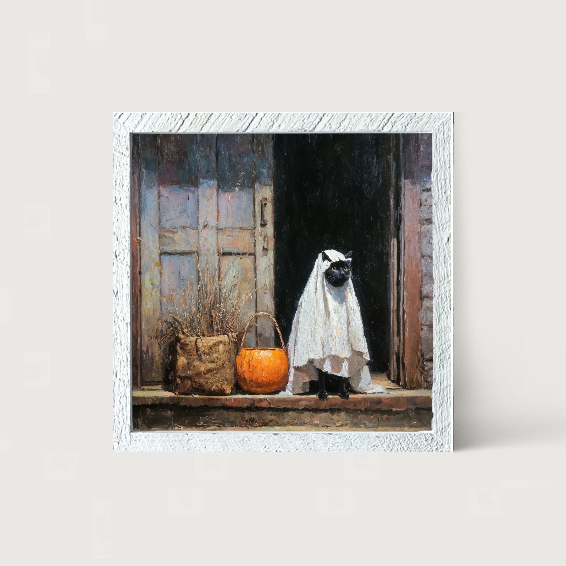 Trick or Treating Pets - Cat at the Door