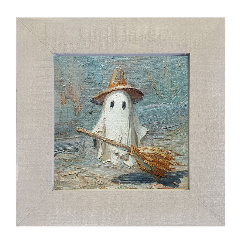 Witchy Ghost Posing - Framed Art