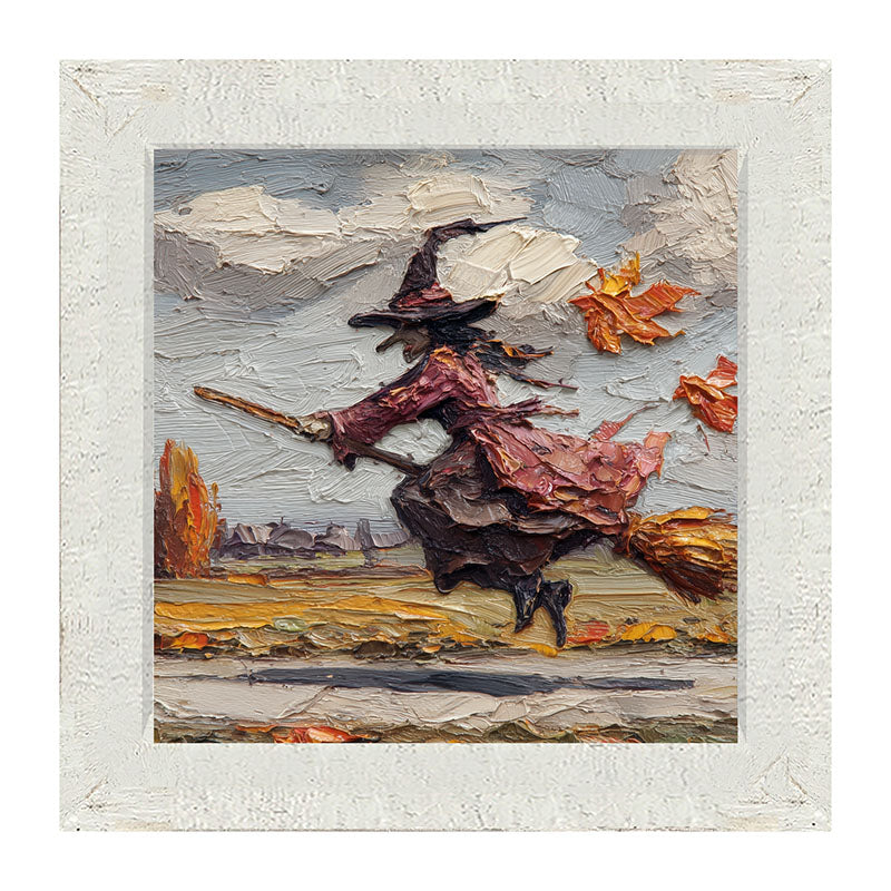 Flying Witch in the Country - Framed Art