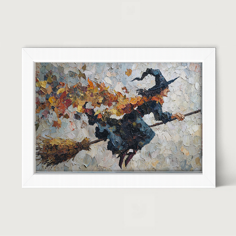 Flying Witch with Leaves