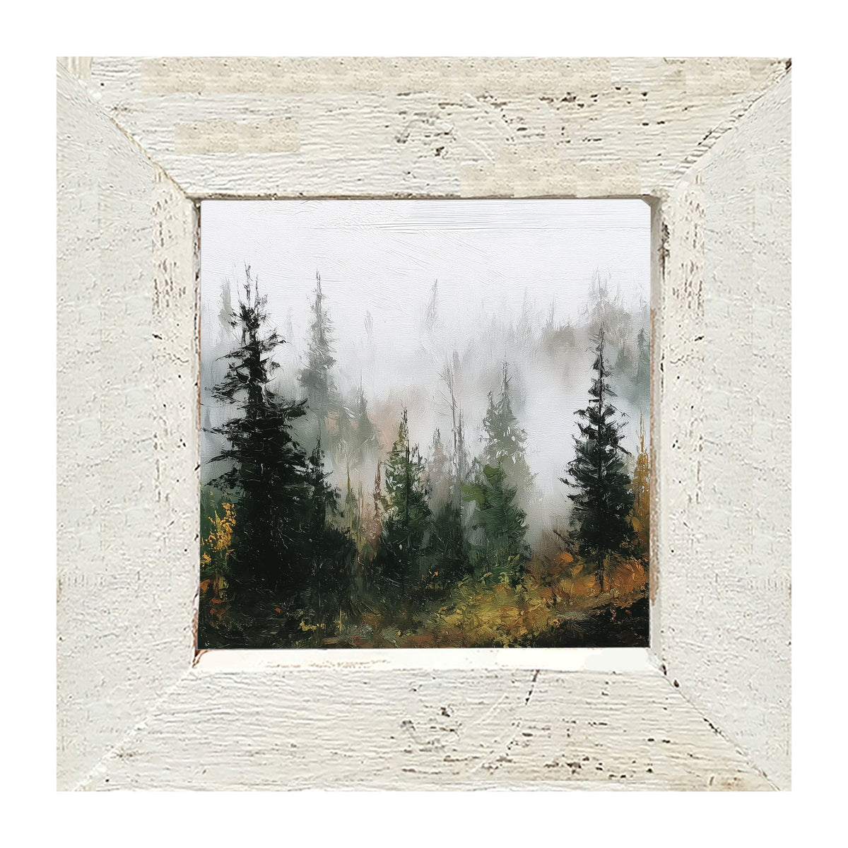 Foggy Pines - Framed Art