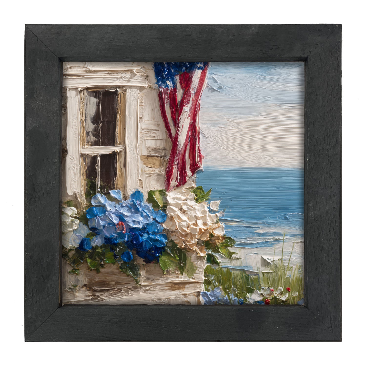 Fourth of July at the Beach House - Framed Art