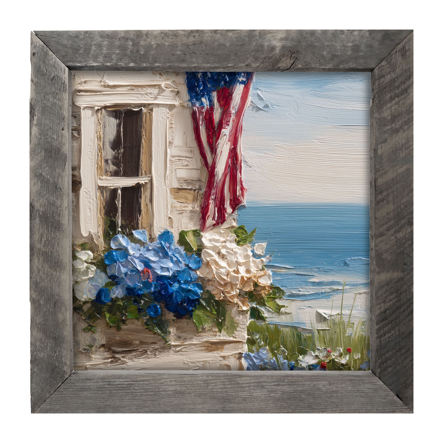 Fourth of July at the Beach House - Framed Art
