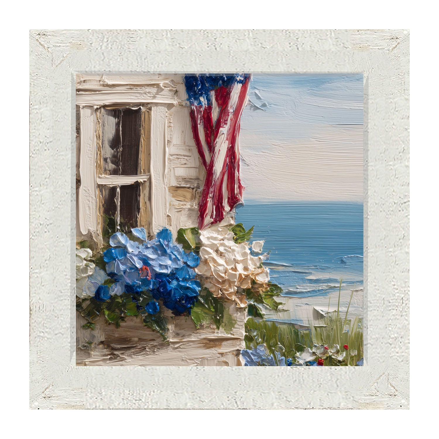 Fourth of July at the Beach House - Framed Art