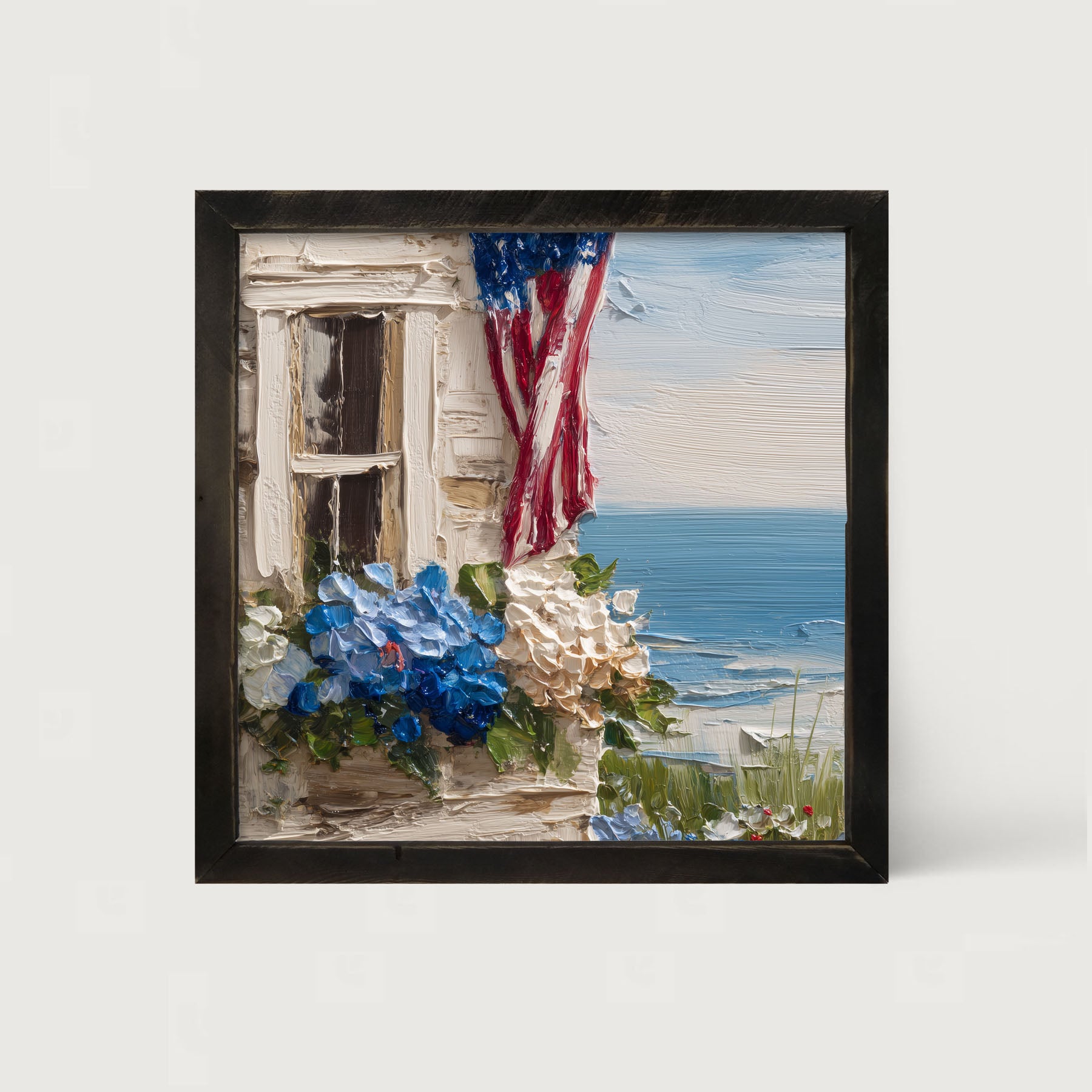 Fourth of July at the Beach House - Framed Art