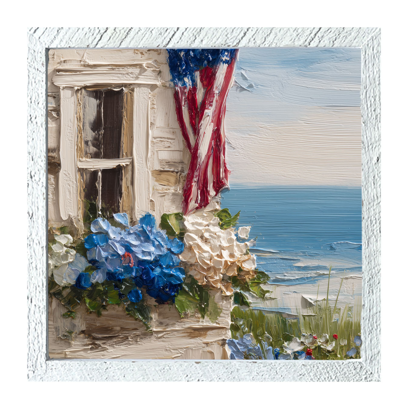 Fourth of July at the Beach House - Framed Art