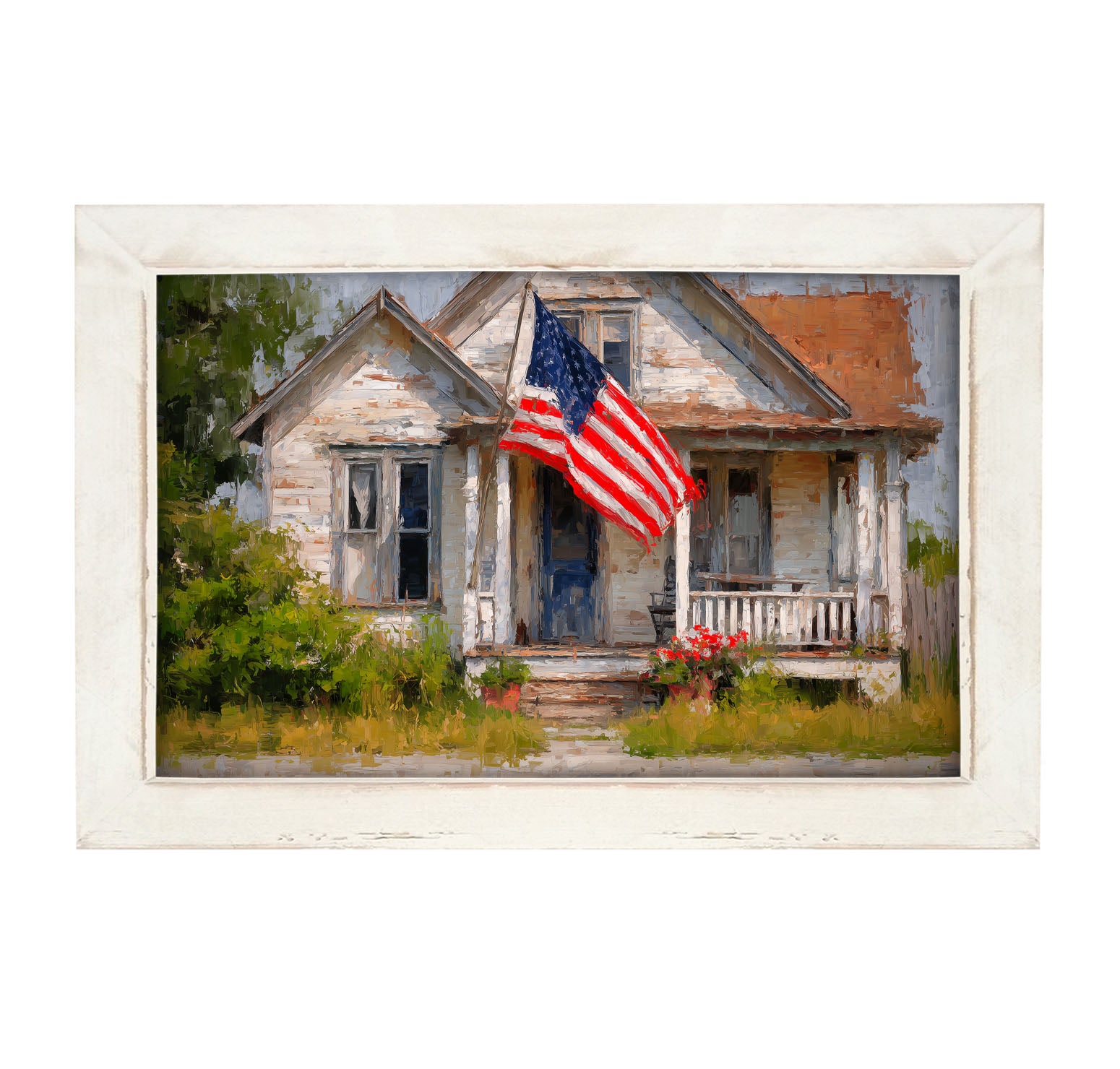 Fourth of July at Home - Framed Art