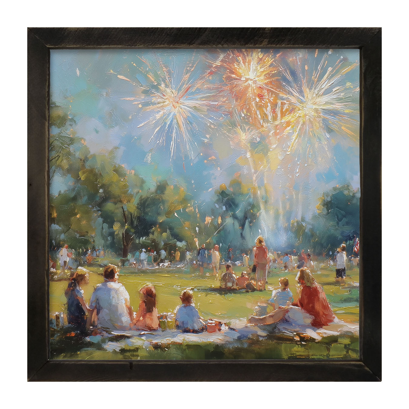 Fireworks and families at the Beach
