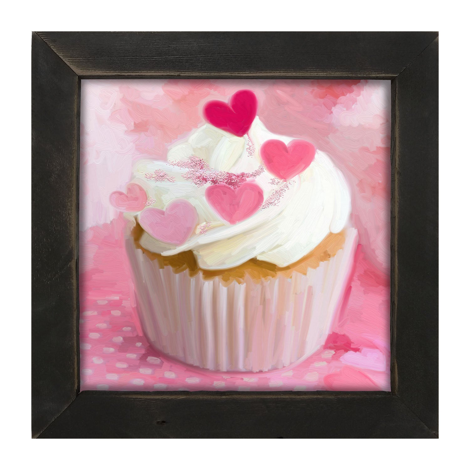 Heart Cupcakes - Framed art