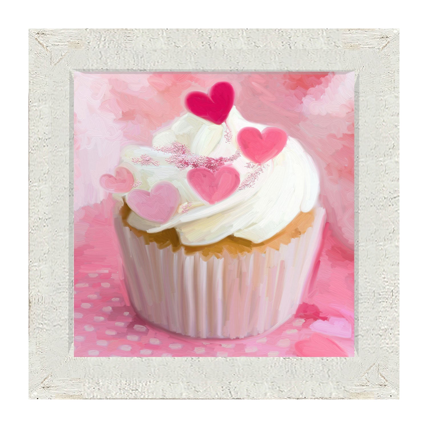 Heart Cupcakes - Framed art