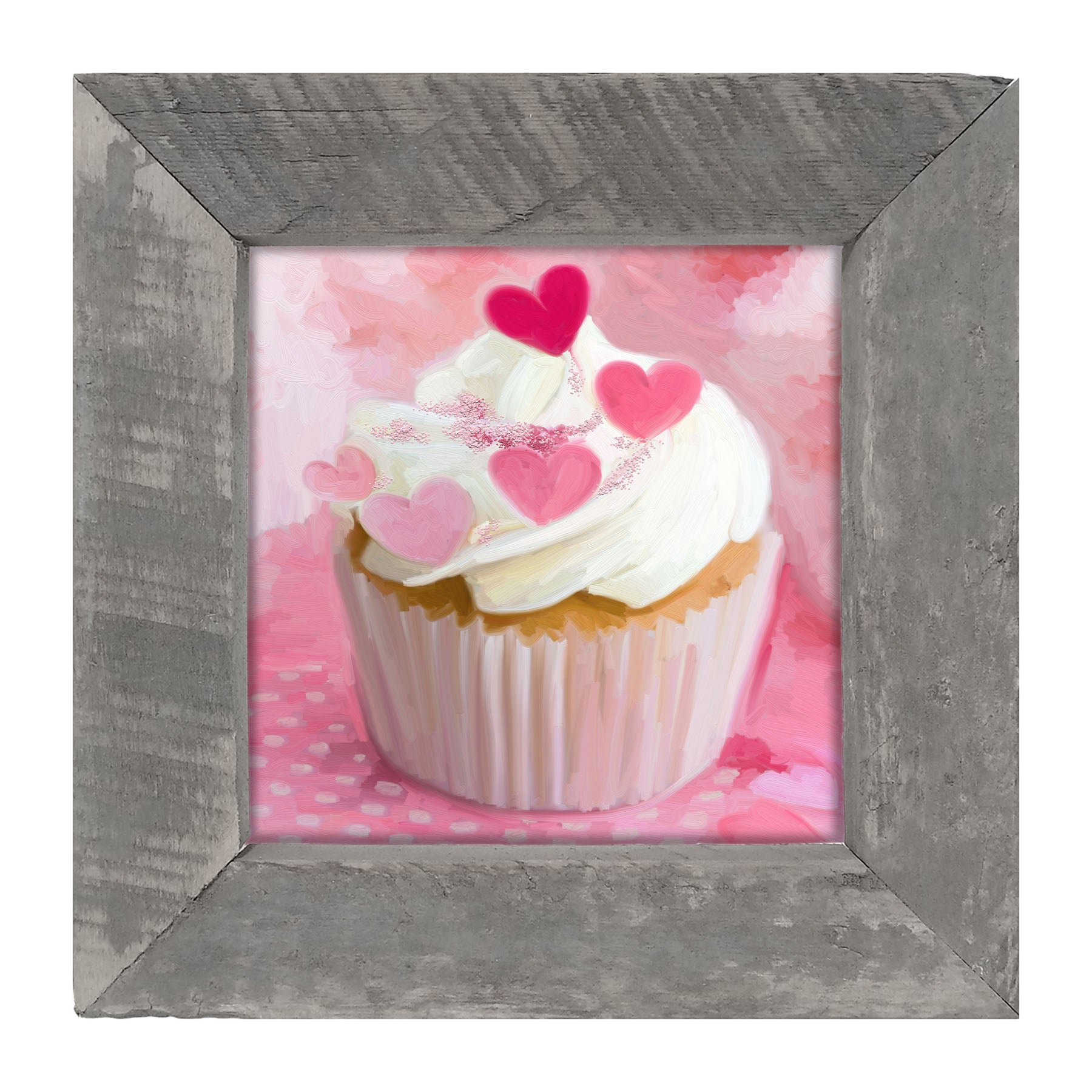 Heart Cupcakes - Framed art