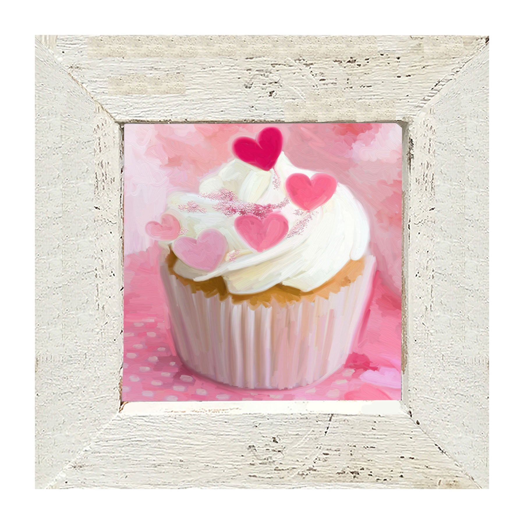 Heart Cupcakes - Framed art