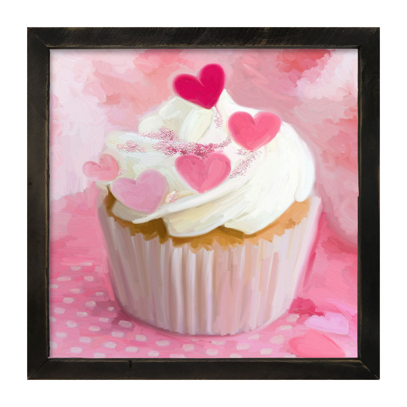 Heart Cupcakes - Framed art