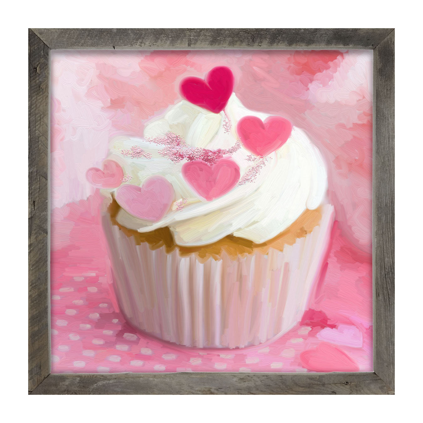 Heart Cupcakes - Framed art