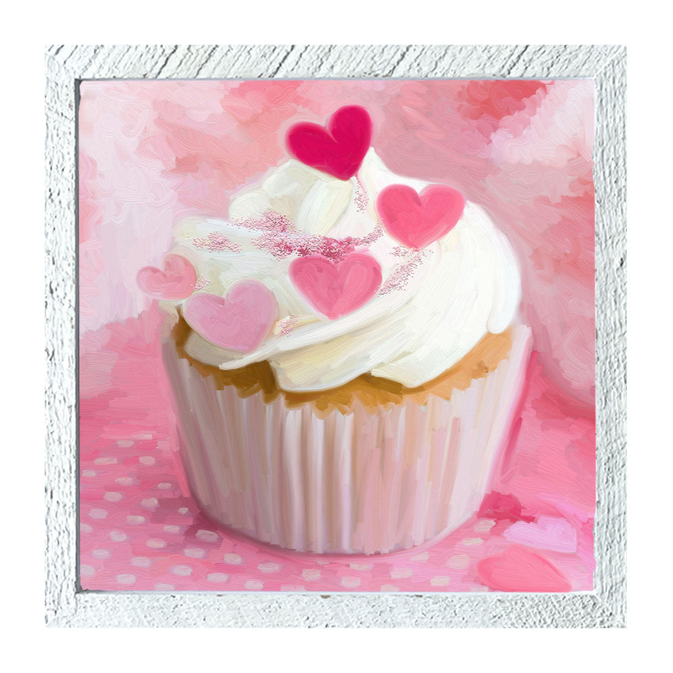 Heart Cupcakes - Framed art