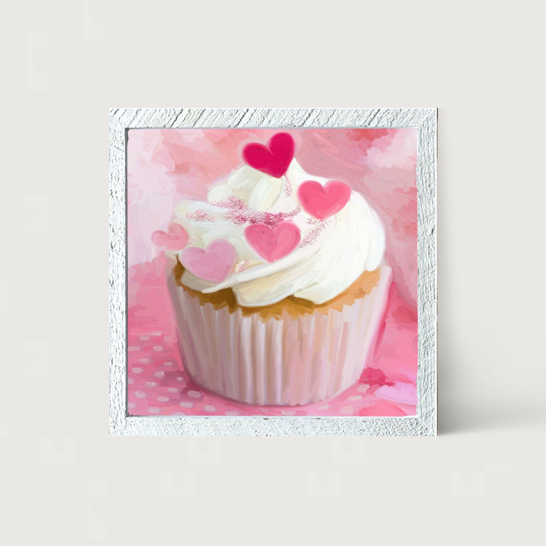 Heart Cupcakes - Framed art