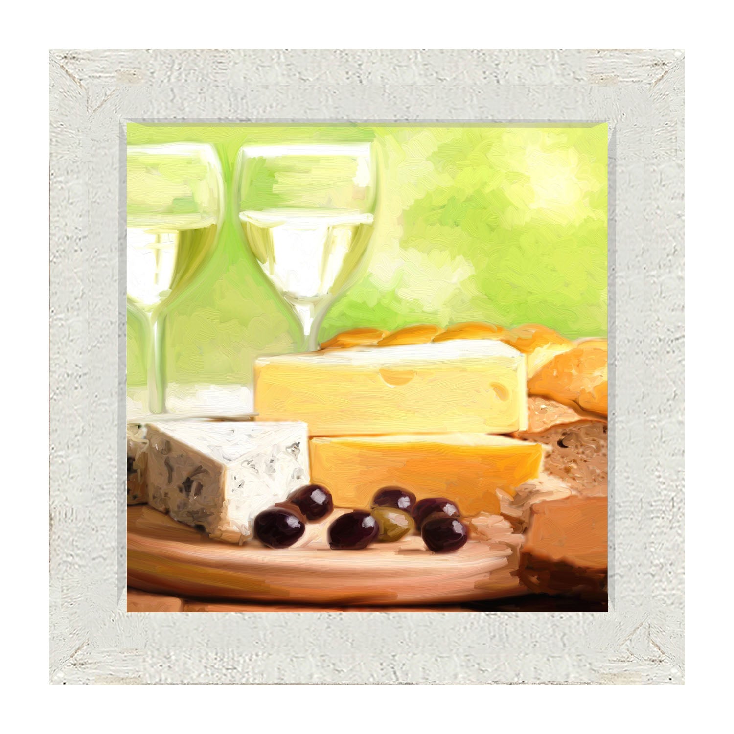 Cheese and Wine - Framed art