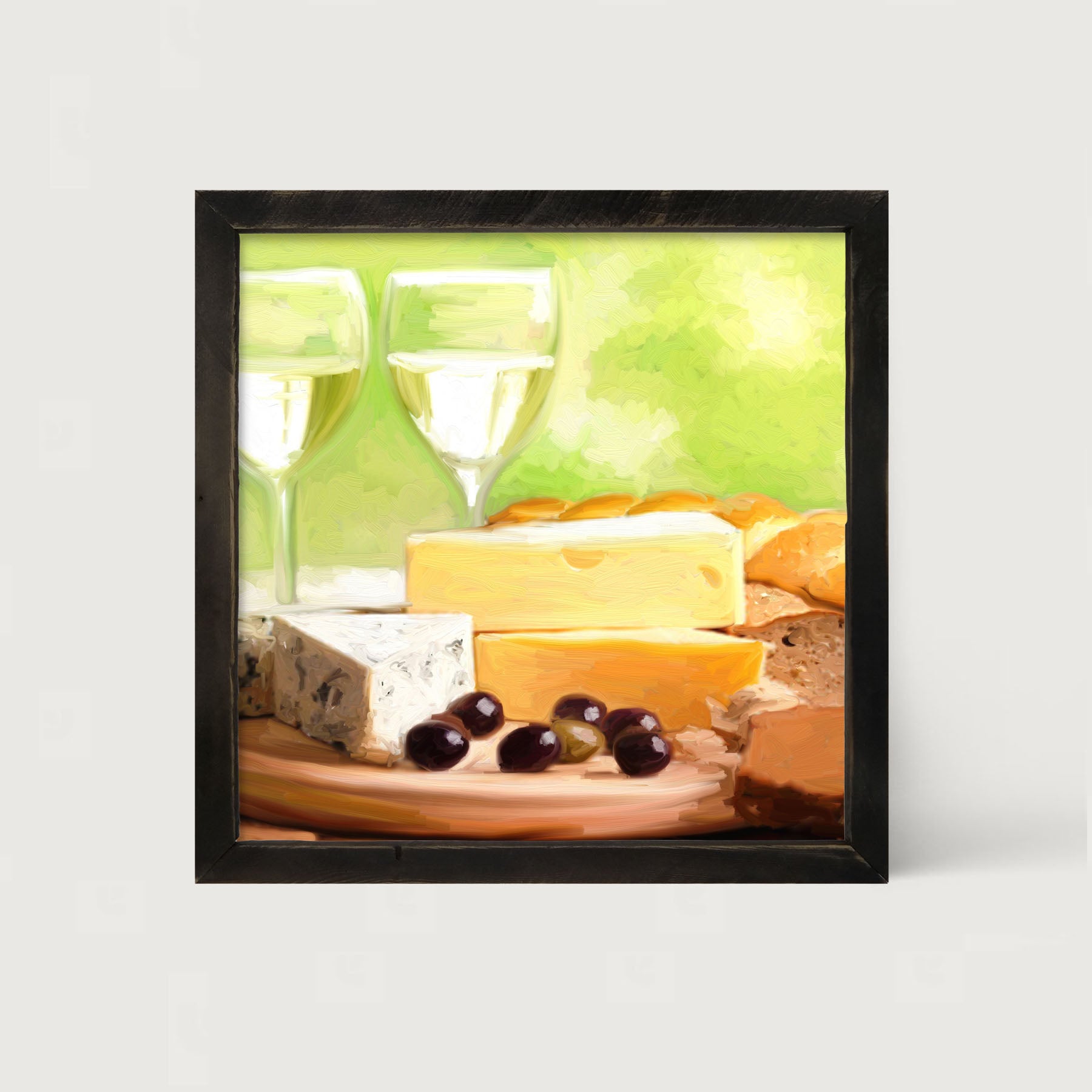 Cheese and Wine - Framed art