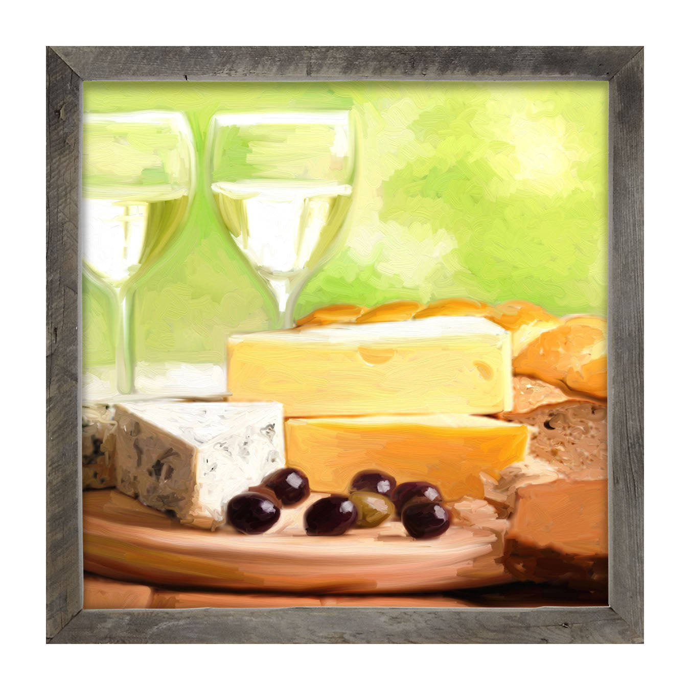 Cheese and Wine - Framed art