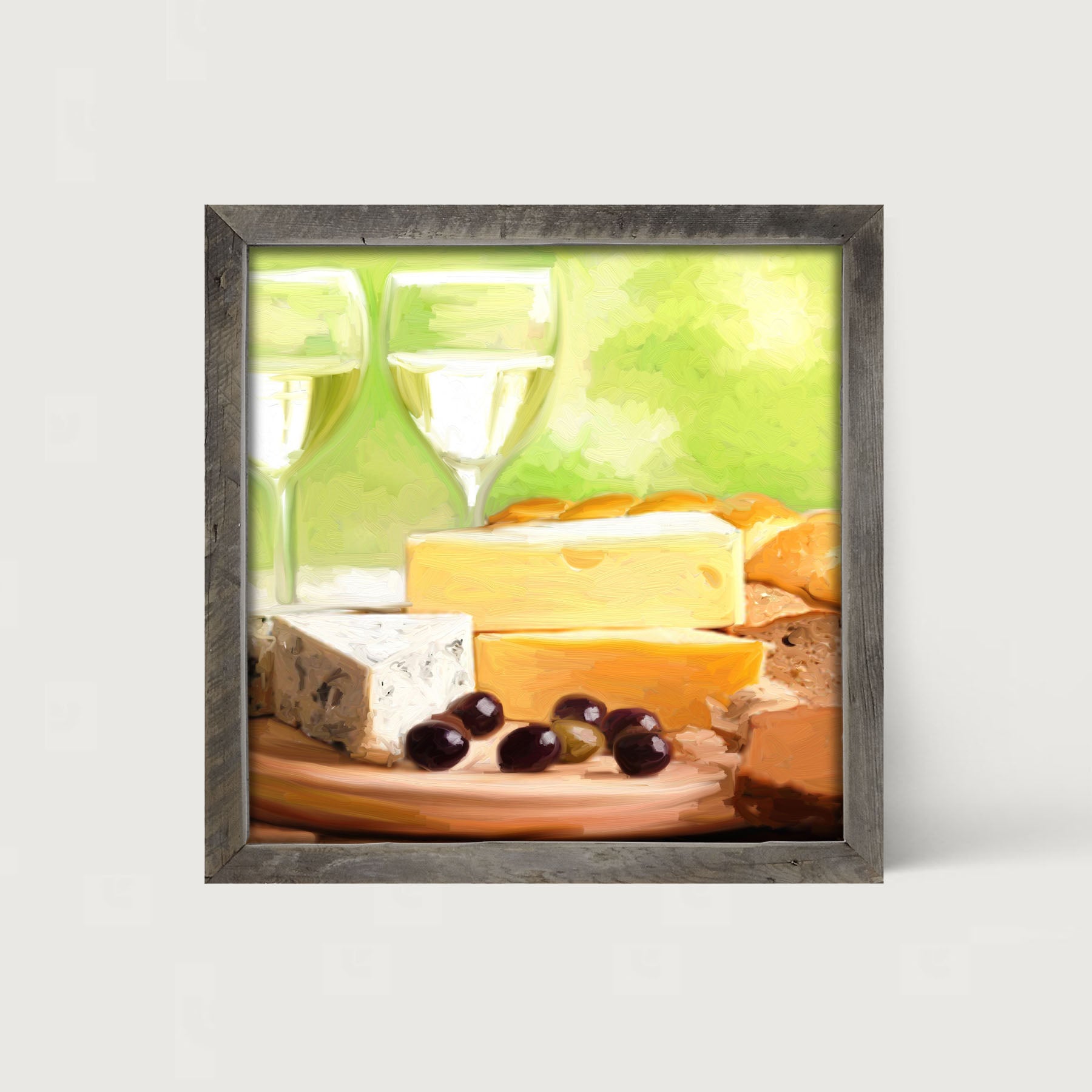 Cheese and Wine - Framed art