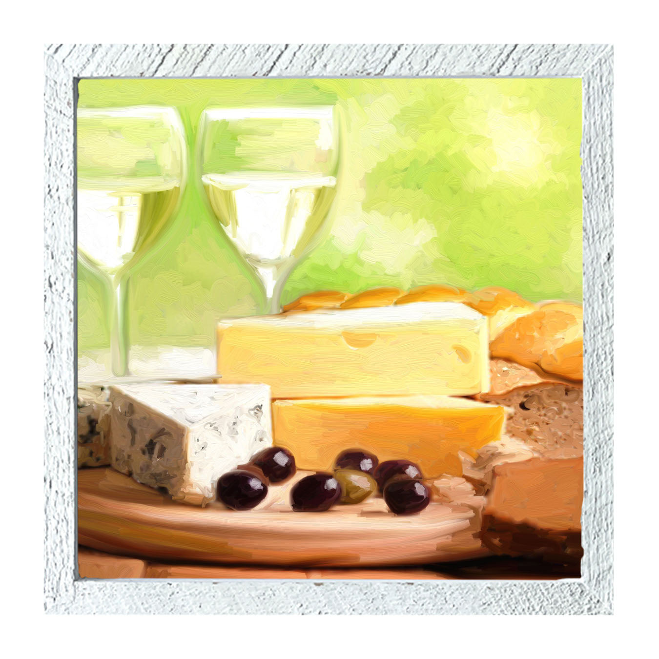 Cheese and Wine - Framed art