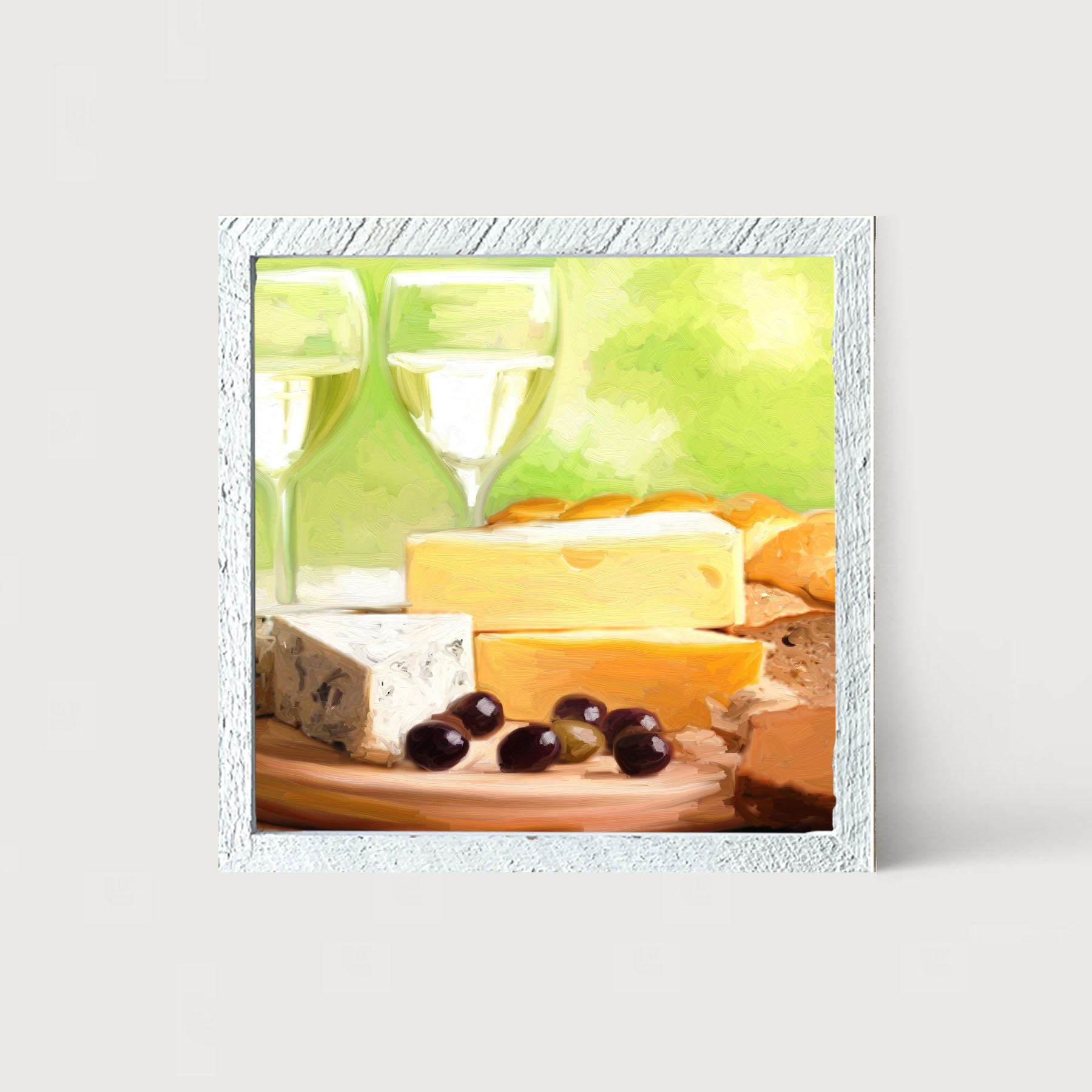 Cheese and Wine - Framed art