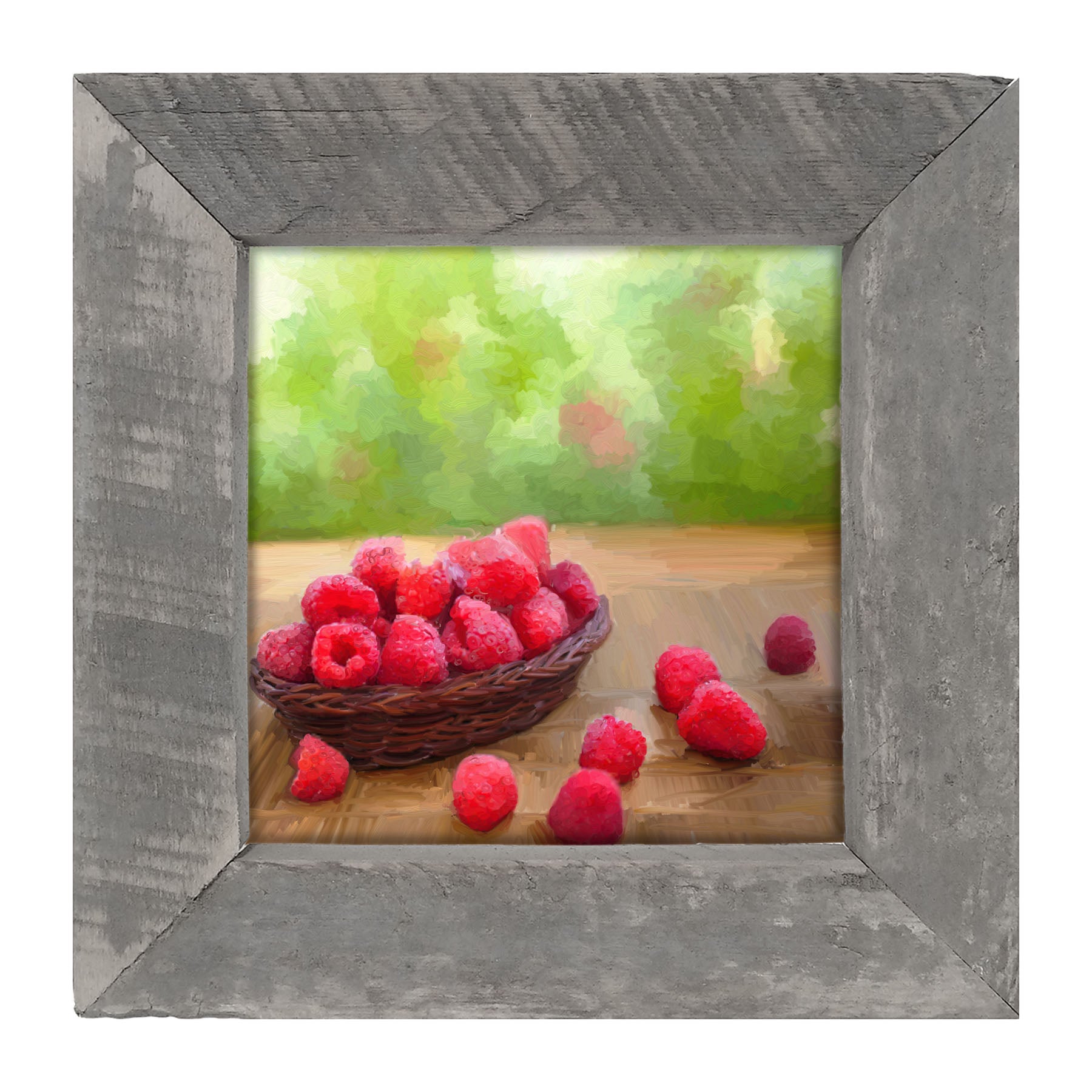 Bowl of Raspberries - Framed art