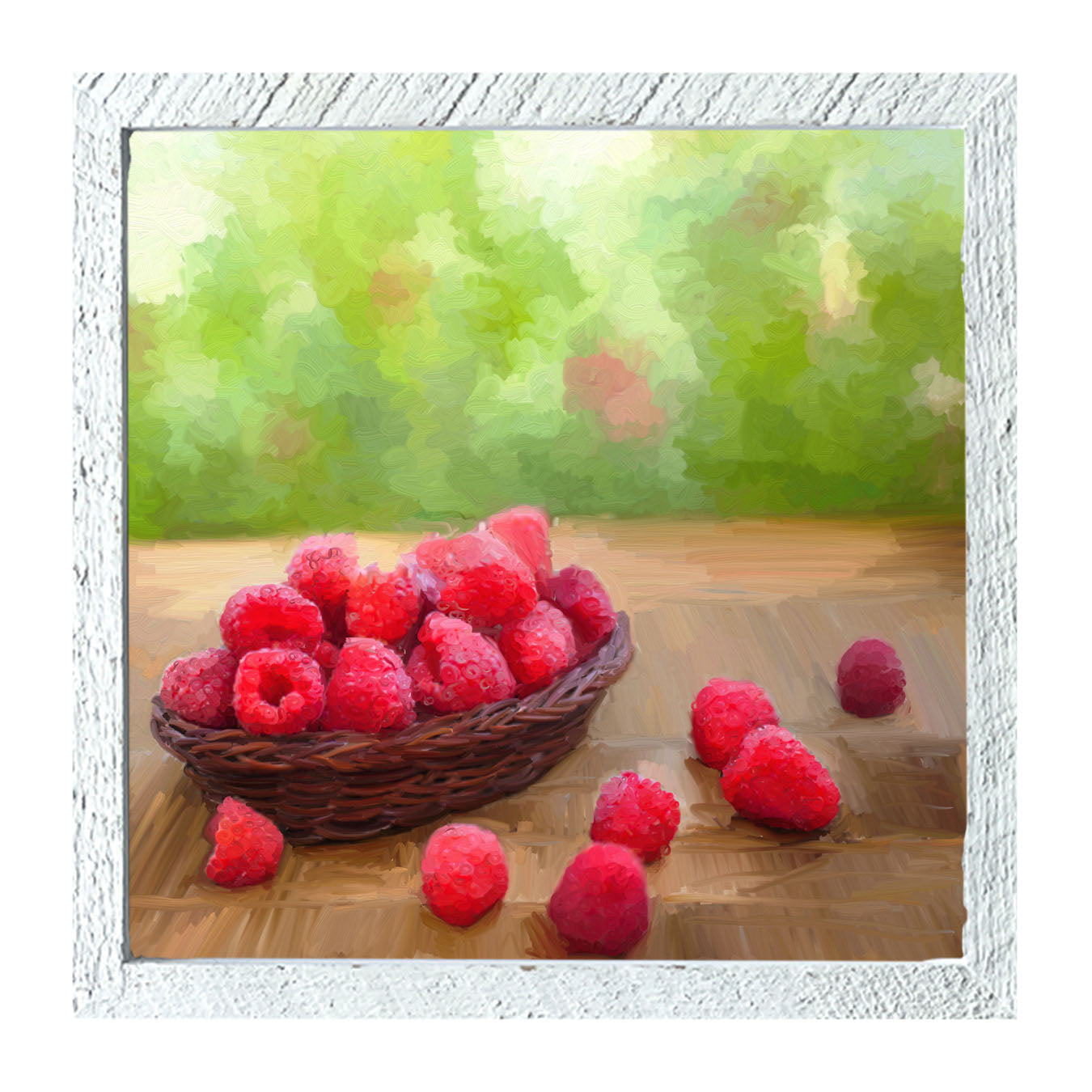 Bowl of Raspberries - Framed art